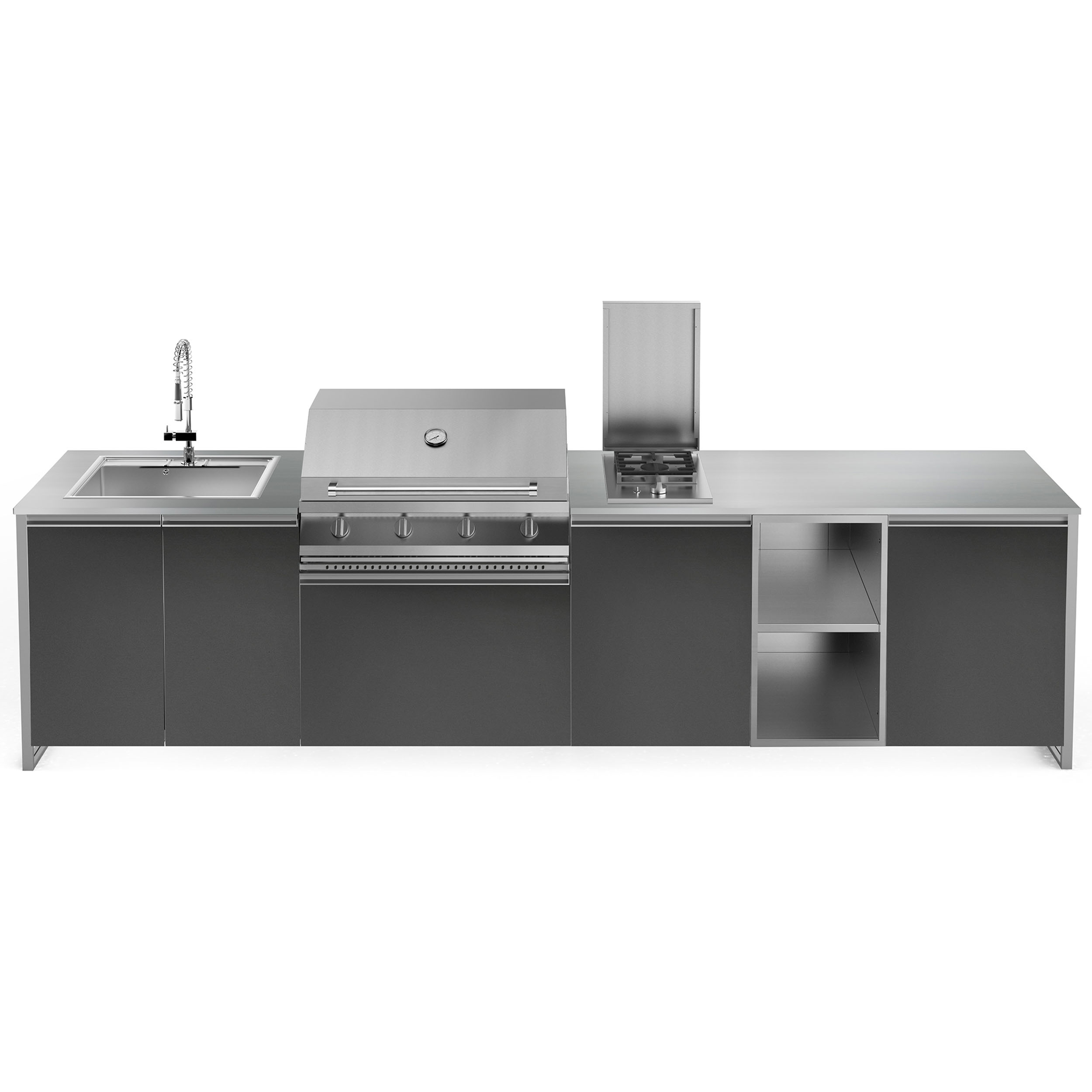 ΚΟΥΖΙΝΑ ΕΞΩΤΕΡΙΚΗΣ ΧΡΗΣΗΣ STEEL GEA MARMOLADA35580-XX-NA-CR | BBQ STEEL 90εκ. | ΝΕΡΟΧΥΤΗΣ 75εκ. | ΕΣΤΙΑ ΑΕΡΙΟΥ